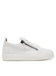 Giuseppe Zanotti Sneakersy RU00010/135 Biały. Białe buty sportowe na co dzień męskie Giuseppe Zanotti, m, bez wzorów, ze skóry, bez ramiączek, bez kaptura. Za 1,619.00 zł.