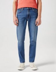 MESKIE SPODNIE WRANGLER RIVER SEEING DOUBLE 112352672. Jeansy męskie Wrangler, bez wzorów, z jeansu. Za 219.99 zł.