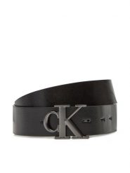 Calvin Klein Jeans Pasek Męski Monogram Plaque Buckle 35Mm Adj/Rev LV04G7033G Czarny. Czarne paski męskie Calvin Klein Jeans, bez wzorów, z jeansu. Za 249.99 zł.