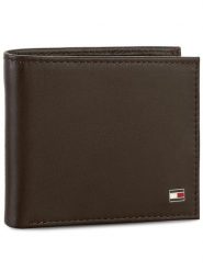 Tommy Hilfiger Portfel Eton Mini Cc Wallet AM0AM00655 Brązowy. Brązowe portfele męskie Tommy Hilfiger, bez wzorów, ze skóry. Za 169.99 zł.