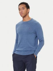 Tommy Hilfiger Sweter Essential Ssnl MW0MW39999 Niebieski Regular Fit. Niebieskie kardigany męskie Tommy Hilfiger, m, bez wzorów, z bawełny, bez ramiączek. Za 429.99 zł.