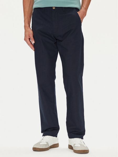 U.S. Polo Assn. Chinosy MUP3610 Granatowy Slim Fit. Niebieskie eleganckie spodnie męskie U.S. Polo Assn., bez wzorów, z bawełny. Za 199.99 zł.