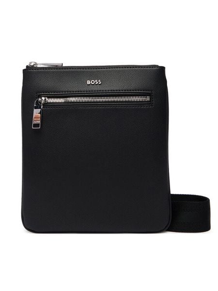 BOSS Saszetka 50558444 Czarny. Czarne saszetki męskie Boss, bez wzorów, ze skóry. Za 699.99 zł.