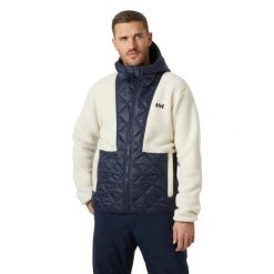 Bluza z kapturem Helly Hansen Stowe Hybrid. Niebieskie bluzy nierozpinane męskie Helly Hansen, m, bez wzorów, bez ramiączek, z kapturem. Za 738.50 zł.