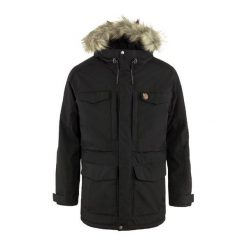 Kurtka zimowa męska Fjallraven Nuuk Parka. Czarne parki męskie Fjällräven, na zimę, m, bez wzorów, bez kaptura. Za 2,339.00 zł.