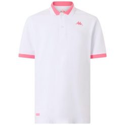 Polo Kappa Neon. Białe koszulki polo męskie Kappa, m, bez wzorów, bez kołnierzyka, bez ramiączek. Za 188.00 zł.