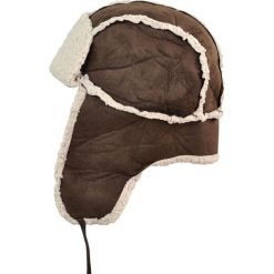 Czapka męska Uszanka Zimowa wyprawa brązowo-ecru. Czapki męskie Art of Polo. Za 37.60 zł.