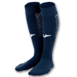 Getry piłkarskie Joma Premier. Niebieskie legginsy męskie Joma, s, bez wzorów, do piłki nożnej. Za 44.99 zł.