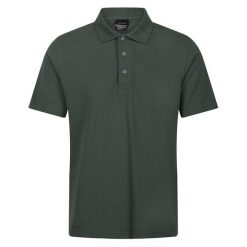 Koszulka Polo Męska Z Krótkim Rękawem. Zielone koszulki polo męskie Regatta, l, bez wzorów, bez kołnierzyka, bez ramiączek. Za 61.99 zł.
