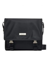 Calvin Klein Torba Sleek Small Messenger LV04D3147G Czarny. Czarne torby męskie na ramię Calvin Klein, bez wzorów, z materiału, na ramię. Za 429.99 zł.