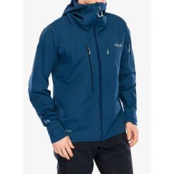 Kurtka z membraną męska Rab Khroma Kinetic Jacket. Niebieskie kurtki męskie RAB, m, bez wzorów, bez ramiączek, bez kaptura. Za 1,574.99 zł.