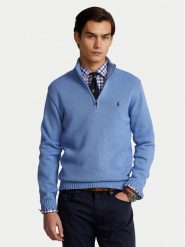 Polo Ralph Lauren Sweter 710859939005 Niebieski Regular Fit. Niebieskie kardigany męskie Polo Ralph Lauren, m, bez wzorów, z bawełny, bez ramiączek. Za 789.99 zł.