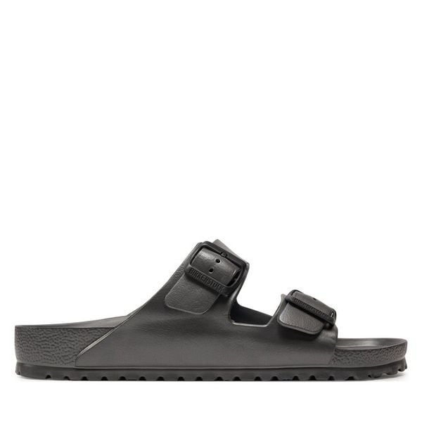Klapki Birkenstock. Szare klapki i japonki męskie Birkenstock, bez wzorów. Za 169.99 zł.