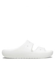 Crocs Klapki Classic Sandal V 209403 Biały. Białe klapki i japonki męskie Crocs, bez wzorów, z tworzywa sztucznego. Za 119.99 zł.