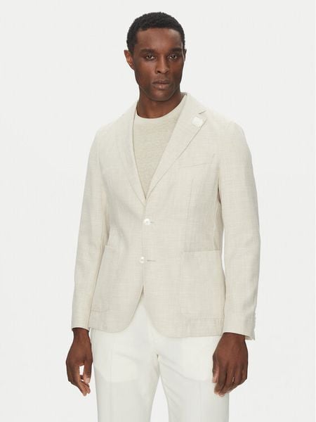 BOSS Marynarka C-Hanry-252 50540742 Écru Slim Fit. Marynarki męskie Boss, m, bez wzorów, z bawełny. Za 1,049.00 zł.