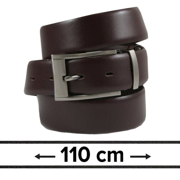Pasek do Spodni Męski, Ciemny Brązowy 110cm, Skórzany, Elegancki, Możliwość Skrócenia -ZET. Brązowe paski męskie Zet, bez wzorów, ze skóry, eleganckie. Za 89.00 zł.