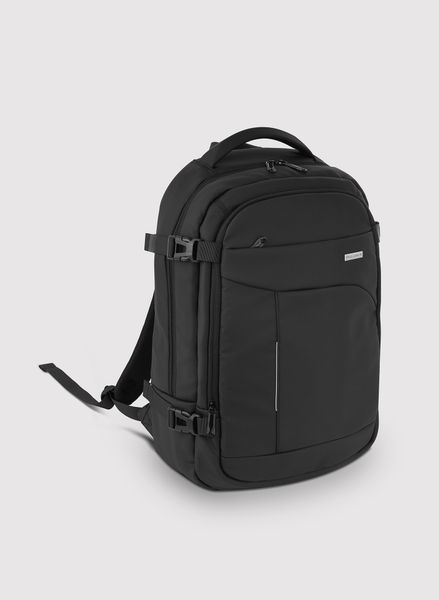 PAKO LORENTE – Czarny plecak męski. Czarne plecaki męskie Pako Lorente, bez wzorów, z poliesteru. Za 129.99 zł.