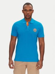 Napapijri Polo E-Clanis NP0A4ID3B2W1 Niebieski Regular Fit. Niebieskie koszulki polo męskie Napapijri, m, bez wzorów, z bawełny, bez kołnierzyka, bez ramiączek. Za 179.99 zł.