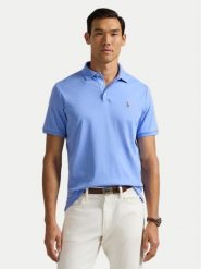 Polo Ralph Lauren Polo 710704319165 Błękitny Slim Fit. Niebieskie koszulki polo męskie Polo Ralph Lauren, m, bez wzorów, z bawełny, bez kołnierzyka, bez ramiączek. Za 429.99 zł.