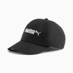 Czapka z daszkiem unisex Puma ESSENTIALS NO.2. Czarne czapki męskie Puma, bez wzorów, sportowe. Za 42.99 zł.