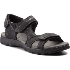 Sandały LANETTI - MS17011-1 Czarny. Czarne sandały męskie Lanetti, z materiału. Za 79.99 zł.
