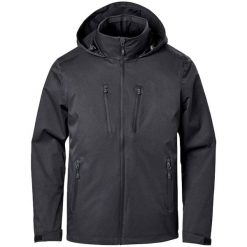 Męska Lekka Kurtka Soft Shell Scirocco. Czarne kurtki męskie STORMTECH, m, bez wzorów, sportowe, bez ramiączek, bez kaptura. Za 701.99 zł.