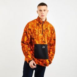 Męska bluza Puma Double Vision z kapturem. Czarne bluzy nierozpinane męskie Puma, m, bez wzorów, z bawełny, casualowe, bez ramiączek, z kapturem. Za 306.99 zł.