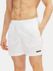 Calvin Klein Swimwear Szorty kąpielowe KM0KM01111 Biały Regular Fit. Białe kąpielówki męskie Calvin Klein Swimwear, l, bez wzorów, z syntetyku. Za 159.99 zł.