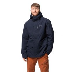Kurtka Jack Wolfskin west coast. Niebieskie kurtki męskie Jack Wolfskin, m, bez wzorów, z materiału, sportowe, bez ramiączek, bez kaptura. Za 979.00 zł.