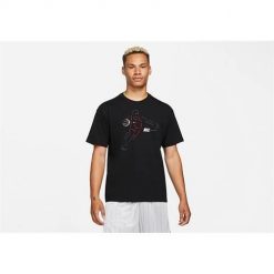 Koszulka sportowa męska Nike Outline 90. Czarne t-shirty sportowe męskie Nike, l, bez wzorów, sportowe, bez ramiączek. Za 227.00 zł.