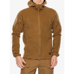 Kurtka polarowa Helikon-Tex Patriot Mk2. Brązowe kurtki męskie Helikon-Tex, bez wzorów, z polaru, sportowe, bez ramiączek, bez kaptura. Za 366.99 zł.