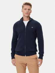 Gant Kardigan 8030263 Granatowy Regular Fit. Niebieskie kardigany męskie Gant, l, bez wzorów, z bawełny, bez ramiączek. Za 579.99 zł.