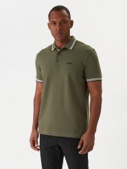 BOSS Polo Paddy 50469055 Khaki Regular Fit. Brązowe koszulki polo męskie Boss, m, bez wzorów, z bawełny, bez kołnierzyka, bez ramiączek. Za 449.99 zł.