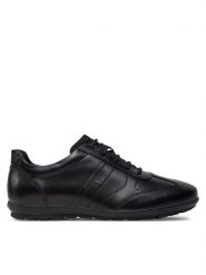 Geox Sneakersy U Symbol B U74A5B 00043 C9999 Czarny. Czarne buty sportowe na co dzień męskie Geox, m, bez wzorów, ze skóry, bez ramiączek, bez kaptura. Za 399.99 zł.