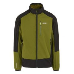 Męska Kurtka Soft Shell Moutdale. Czarne kurtki męskie Regatta, m, bez wzorów, sportowe, bez ramiączek, bez kaptura. Za 116.99 zł.