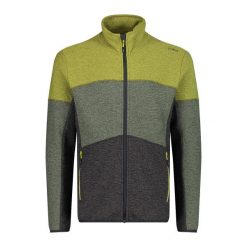 Polar CMP. Zielone bluzy z polaru męskie CMP, bez wzorów, z polaru, sportowe, bez ramiączek, bez kaptura. Za 274.00 zł.