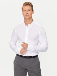 Only & Sons Koszula Robin 22031023 Biały Slim Fit. Białe koszule męskie Only & Sons, m, bez wzorów, z bawełny, bez kołnierzyka, bez ramiączek. Za 99.99 zł.