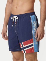 Napapijri Szorty kąpielowe V-Reflect NP0A4G6H Granatowy Regular Fit. Niebieskie kąpielówki męskie Napapijri, m, bez wzorów, z syntetyku. Za 359.99 zł.