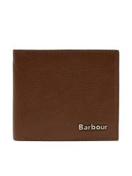 Barbour Portfel MLG0070BR11 Brązowy. Brązowe portfele męskie Barbour, bez wzorów, ze skóry. Za 329.99 zł.