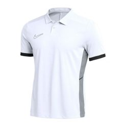 Męska Koszulka Polo DriFit Academy 25. Białe koszulki polo męskie Nike, m, bez wzorów, bez kołnierzyka, bez ramiączek. Za 211.99 zł.