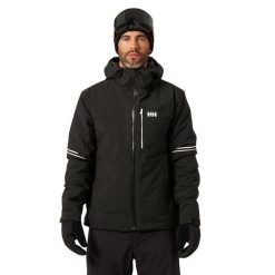 Kurtka Helly Hansen carv lifaloft. Czarne kurtki narciarskie i snowboardowe męskie Helly Hansen, na zimę, m, bez wzorów, bez kaptura, narciarskie. W wyprzedaży za 1,311.50 zł.