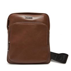 Saszetka Guess. Brązowe saszetki męskie Guess, z aplikacjami, młodzieżowe, małe. Za 239.99 zł.