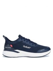 Go Soft Sneakersy MP-12A Granatowy. Niebieskie buty sportowe na co dzień męskie GO SOFT, m, bez wzorów, z materiału, bez ramiączek, bez kaptura. Za 149.99 zł.
