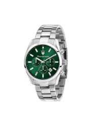 Maserati Zegarek Attrazione Chronograph R8853151011 Srebrny. Szare, analogowe zegarki męskie maserati, srebrne. Za 829.99 zł.