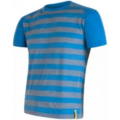 Sensor Koszulka Termoaktywna Merino Wool Active M Paski Blue S. Niebieskie bielizna termoaktywna męska Sensor, w paski, z materiału, z krótkim rękawem. Za 195.00 zł.