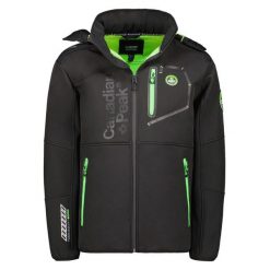 Kurtka wodoodporna Canadian Peak Royauteak 068. Czarne kurtki męskie Canadian Peak, m, bez wzorów, bez ramiączek, bez kaptura. W wyprzedaży za 525.00 zł.