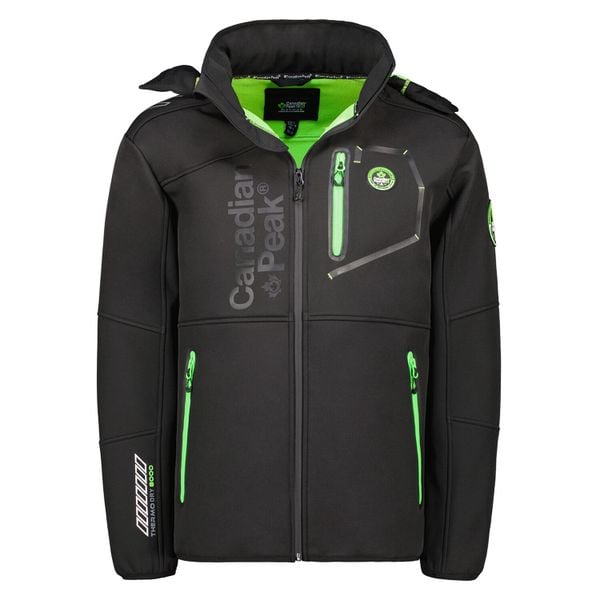 Kurtka wodoodporna Canadian Peak Royauteak 068. Czarne kurtki męskie Canadian Peak, m, bez wzorów, bez ramiączek, bez kaptura. W wyprzedaży za 525.00 zł.
