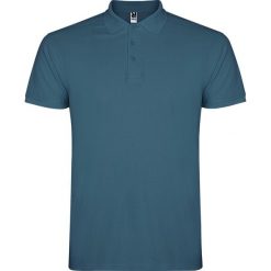 Męska Koszulka Polo Star. Niebieskie koszulki polo męskie ROLY, m, bez wzorów, retro, bez kołnierzyka, bez ramiączek. Za 60.99 zł.