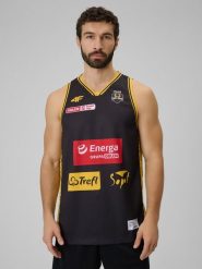 4F Koszulka meczowa replika wyjazdowa z sezonu 2025/26 męska 4F x Trefl Sopot - czarna XXL. Czarne t-shirty sportowe męskie 4f, m, bez wzorów, z materiału, sportowe, bez ramiączek. Za 219.99 zł.