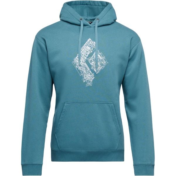 Bluza z kapturem Black Diamond Engineered. Niebieskie bluzy nierozpinane męskie Black Diamond, bez wzorów, z kapturem. Za 358.35 zł.